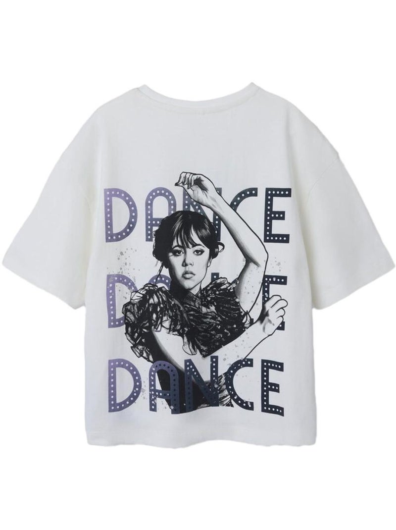 T-shirt Name it Wednesday para Menina Branco Branco - Kiabi