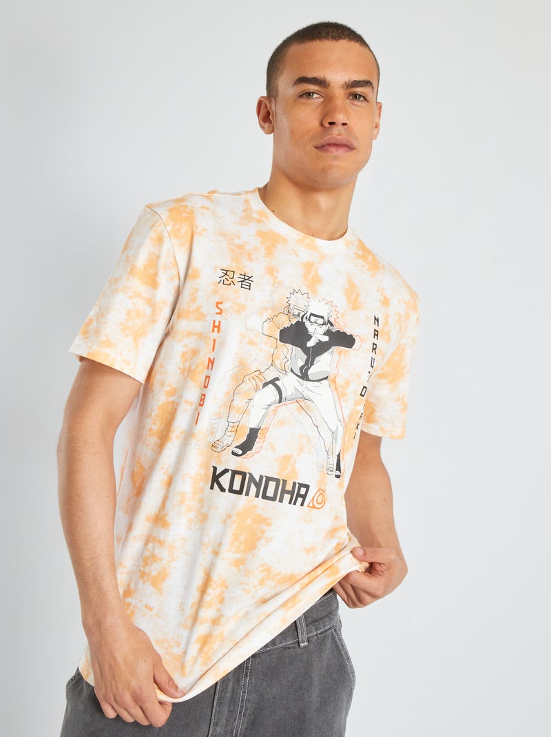 T-shirt 'Naruto' de manga curta LARANJA - Kiabi