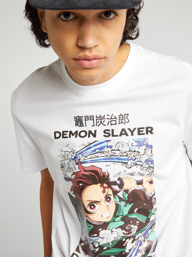 T-shirt 'Naruto' em jersey de gola redonda BRANCO - Kiabi