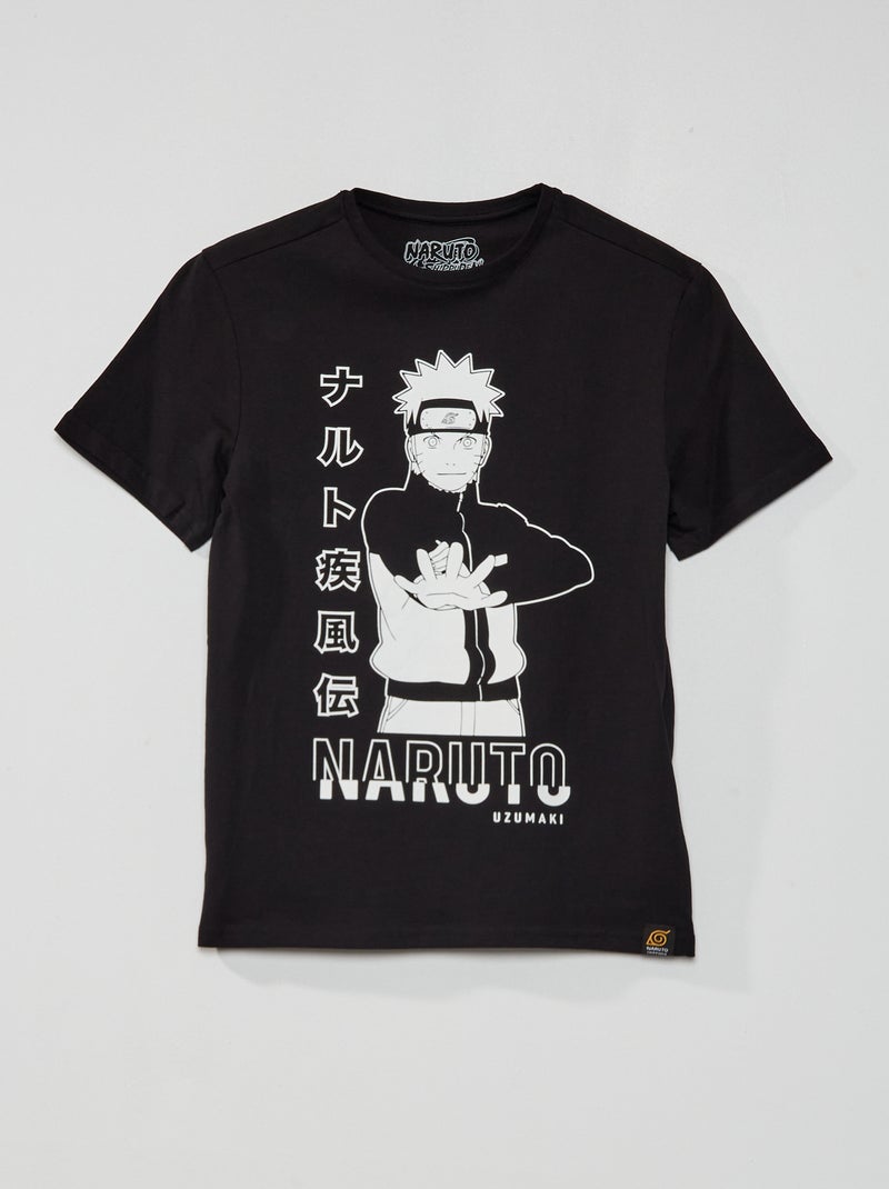 T-shirt 'Naruto' em jersey Preto - Kiabi