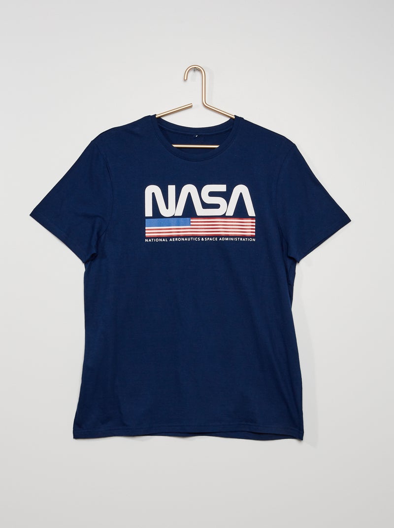 T-shirt 'NASA' Azul Naval - Kiabi