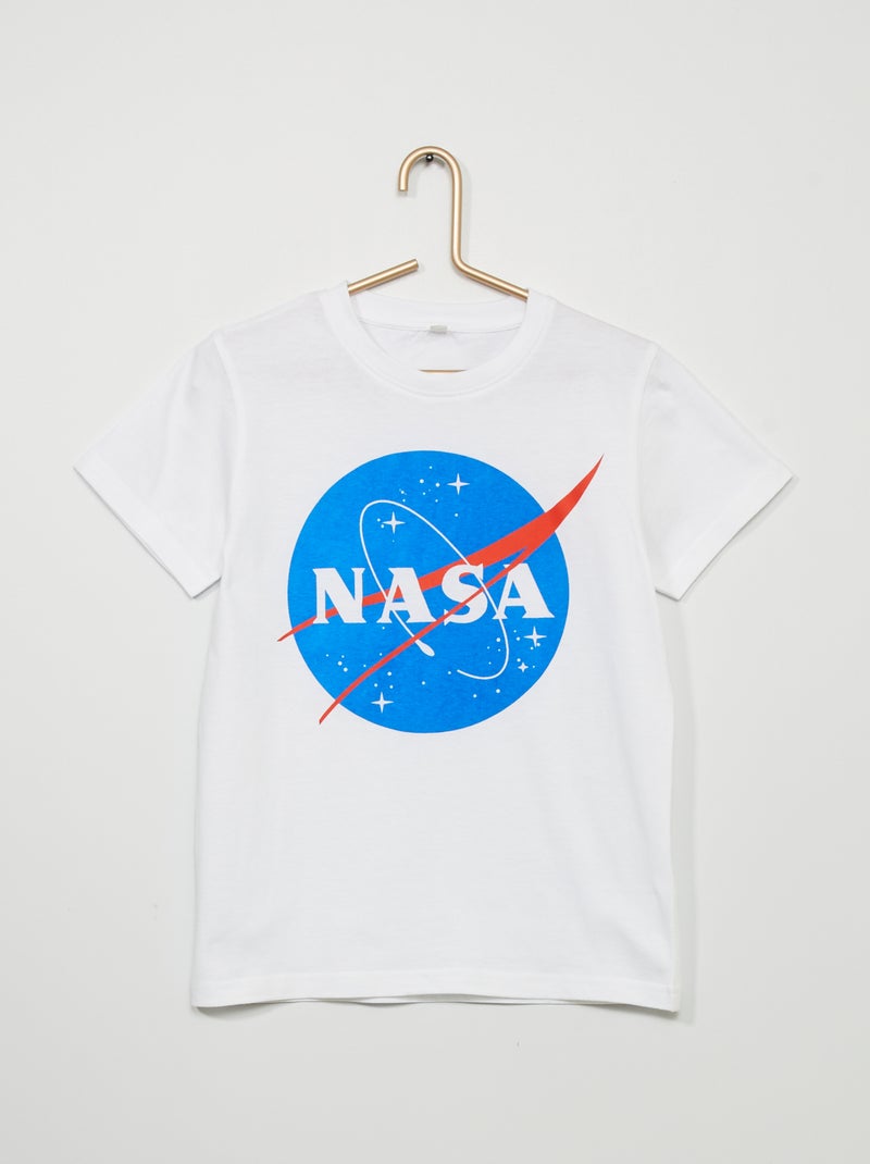 T-shirt 'NASA' Branco - Kiabi