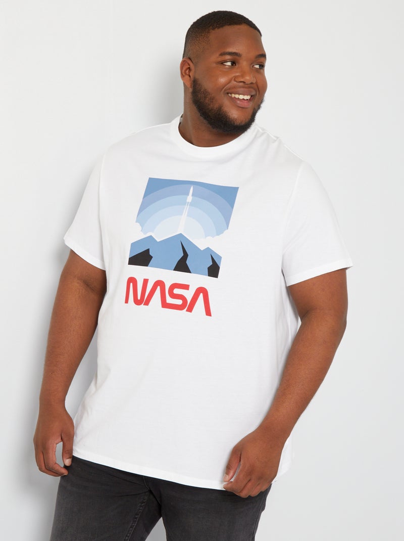 T-shirt 'NASA' Branco - Kiabi