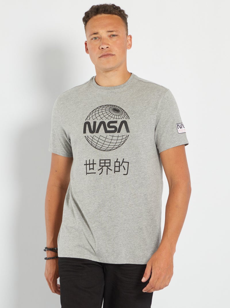 T-shirt 'NASA' em jersey CINZA - Kiabi
