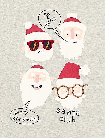 T-shirt 'Natal' de manga comprida