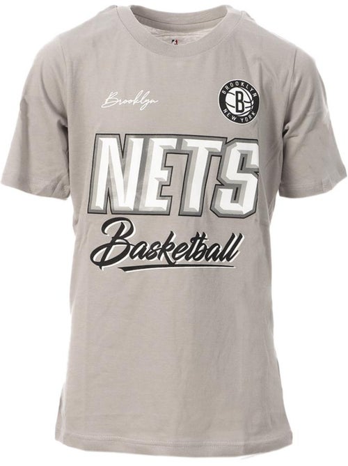 T-shirt NBA Brooklyn Nets para Menino Cinzento/Branco - Kiabi T-shirt NBA Brooklyn Nets para Menino Cinzento/Branco - Kiabi