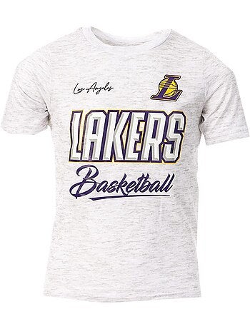 T-shirt nba los angeles lakers cinzenta para rapaz
