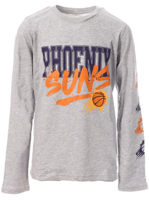 T-shirt nba phoenix suns manga comprida cinzento para rapaz - Kiabi T-shirt nba phoenix suns manga comprida cinzento para rapaz - Kiabi