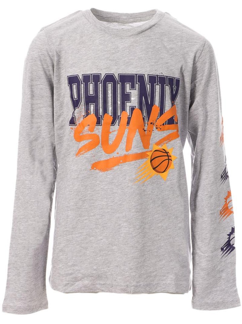 T-shirt nba phoenix suns manga comprida cinzento para rapaz Cinza-laranja - Kiabi
