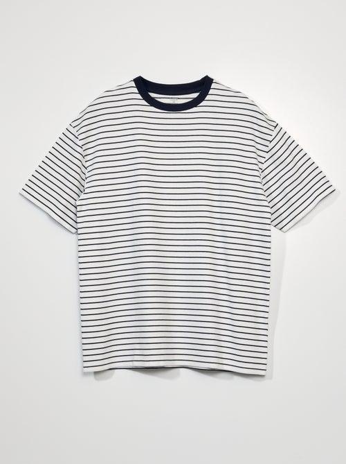 T-shirt nervurada - Kiabi