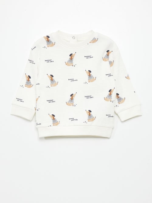 T-shirt nervurada de manga comprida - Kiabi
