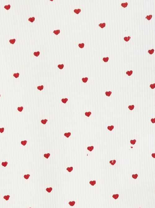 T-shirt nervurada de manga comprida - Kiabi