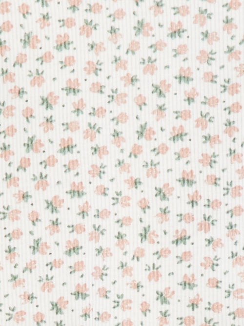 T-shirt nervurada de manga comprida - Kiabi