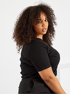 T-shirt nervurada - Kiabi