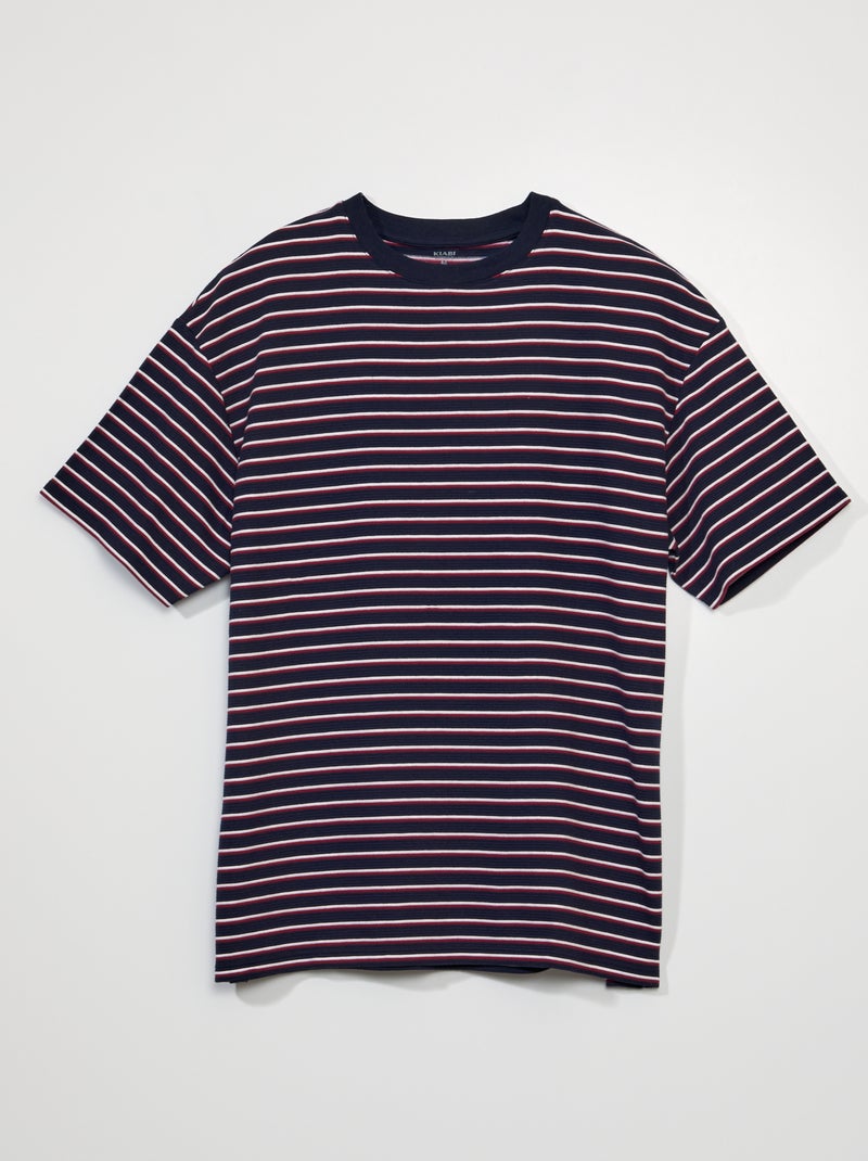 T-shirt nervurada VERMELHO - Kiabi