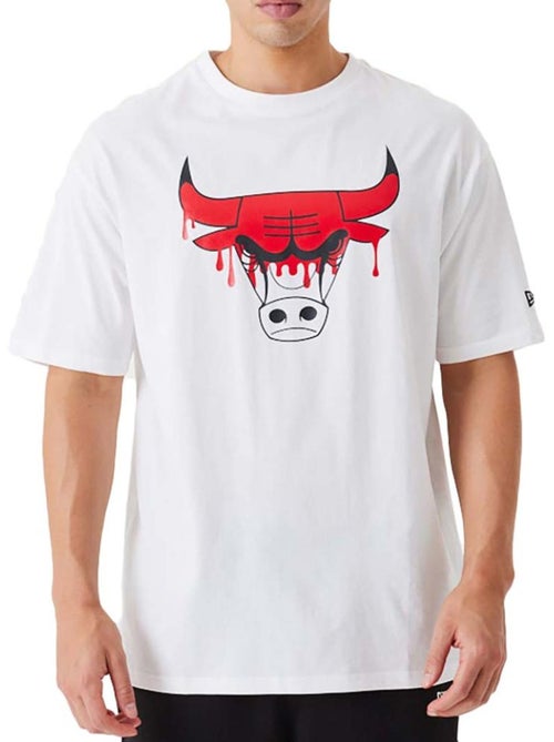 T-shirt New Era Chibul para Homem Branco/Vermelho - Kiabi