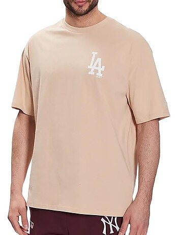 T-shirt New Era League Essential Bege para Homem