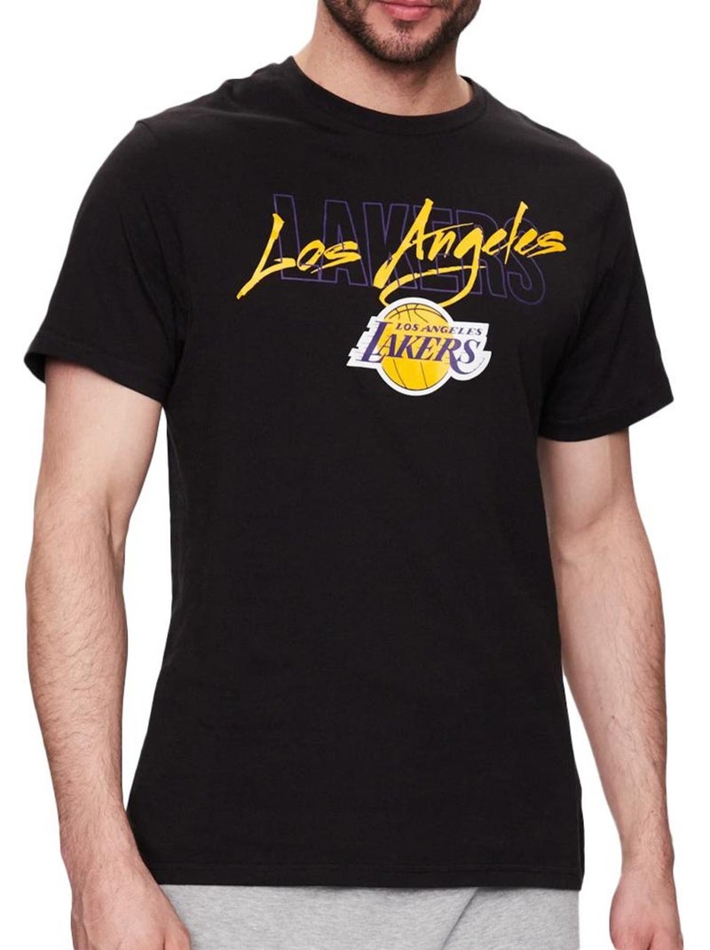 T-shirt New Era Los Angeles Preto para Homem Preto - Kiabi