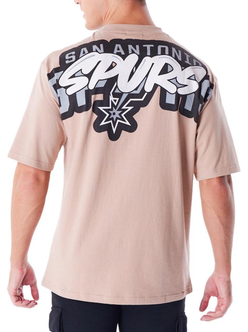 T-shirt New Era NBA San Antonio Spurs Bege para Homem Bege - Kiabi