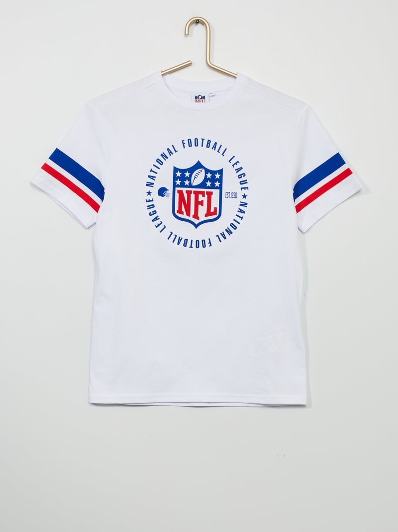 T-shirt 'NFL' de gola redonda Branco - Kiabi