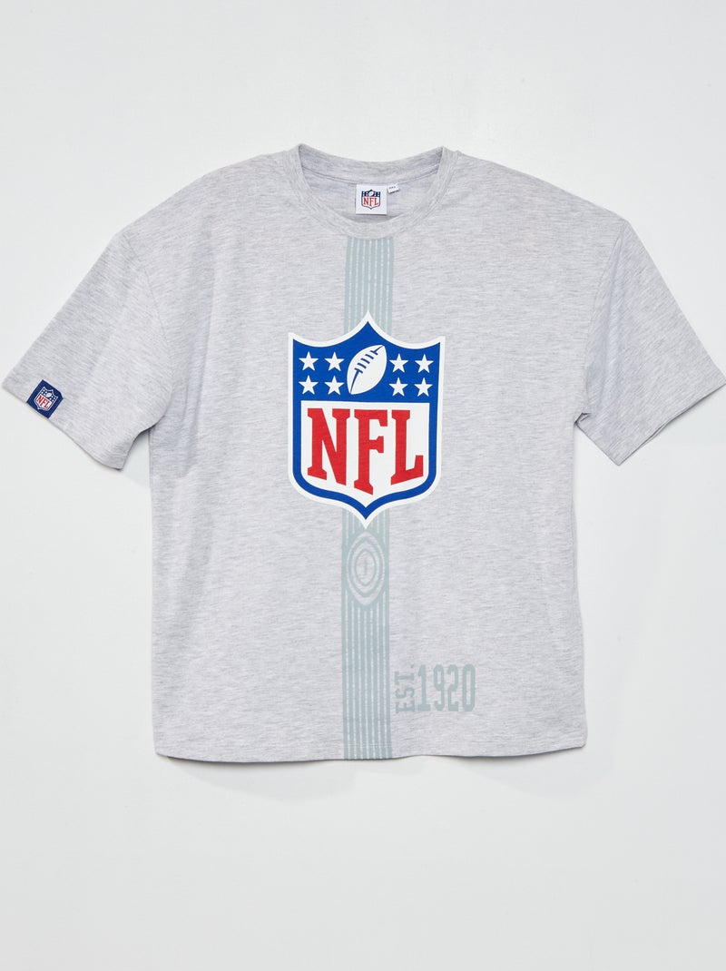 T-shirt 'NFL' em jersey oversize CINZA - Kiabi