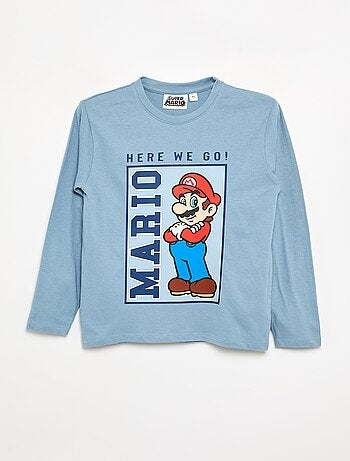 T-shirt \'Nintendo\' \'Mario\' de manga comprida