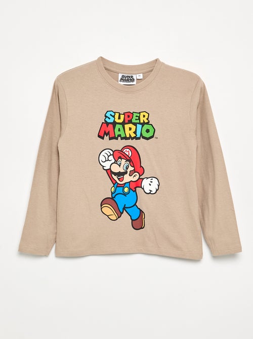T-shirt \'Nintendo\' \'Mario\' de manga comprida - Kiabi T-shirt \'Nintendo\' \'Mario\' de manga comprida - Kiabi