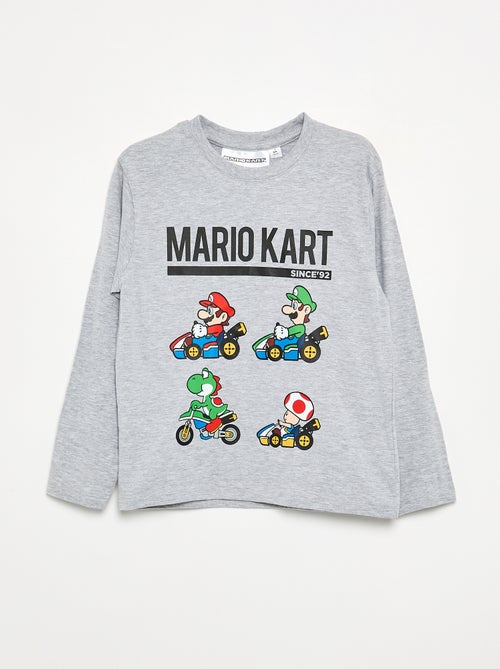 T-shirt \'Nintendo\' \'Mario\' de manga comprida - Kiabi T-shirt \'Nintendo\' \'Mario\' de manga comprida - Kiabi