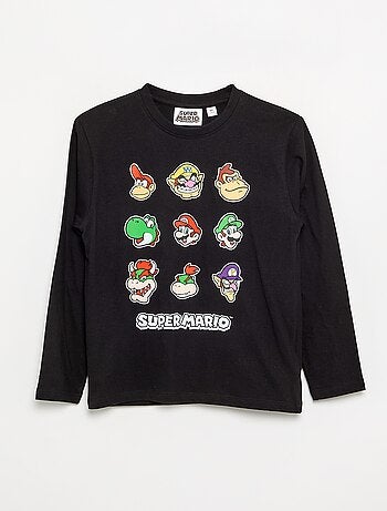 T-shirt \'Nintendo\' \'Mario\' de manga comprida