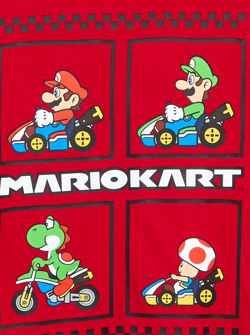 T-shirt \'Nintendo\' \'Mario\' de manga comprida Vermelho - Kiabi