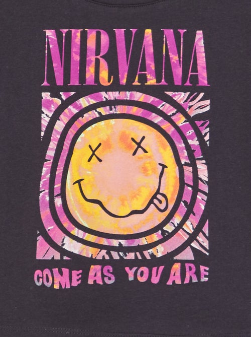 T-shirt 'Nirvana' crop-top - Kiabi