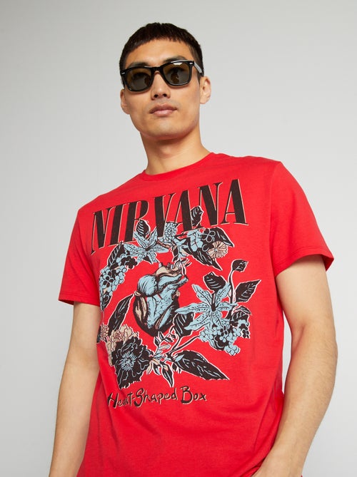 T-shirt 'Nirvana' de gola redonda - Kiabi