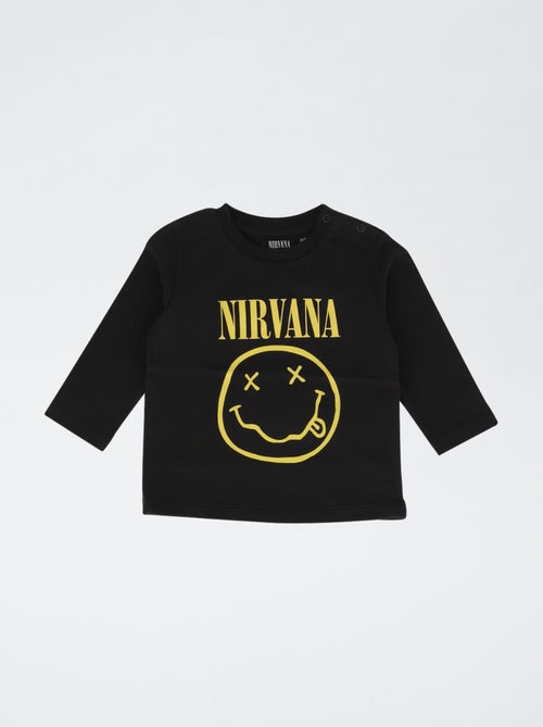 T-shirt 'Nirvana' de manga comprida - Kiabi