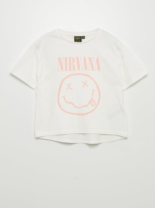 T-shirt 'Nirvana' de manga curta - Kiabi