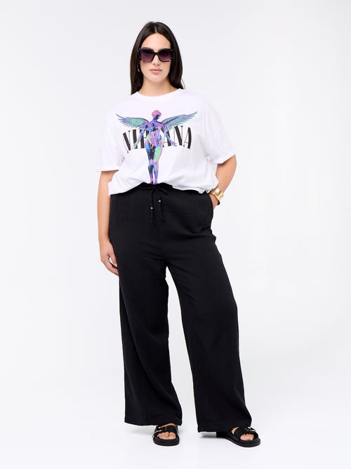 T-shirt 'Nirvana' de manga curta - Kiabi