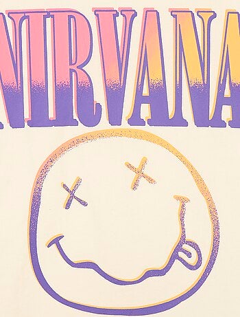 T-shirt 'Nirvana' de mangas curtas