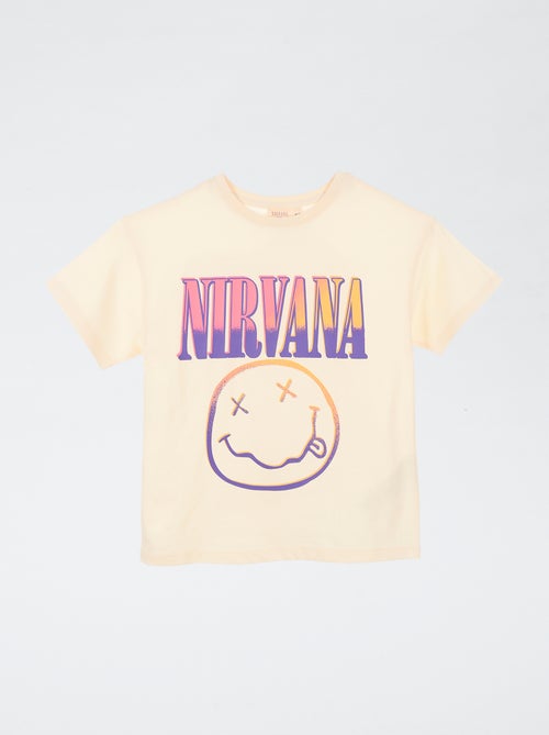 T-shirt 'Nirvana' de mangas curtas - Kiabi