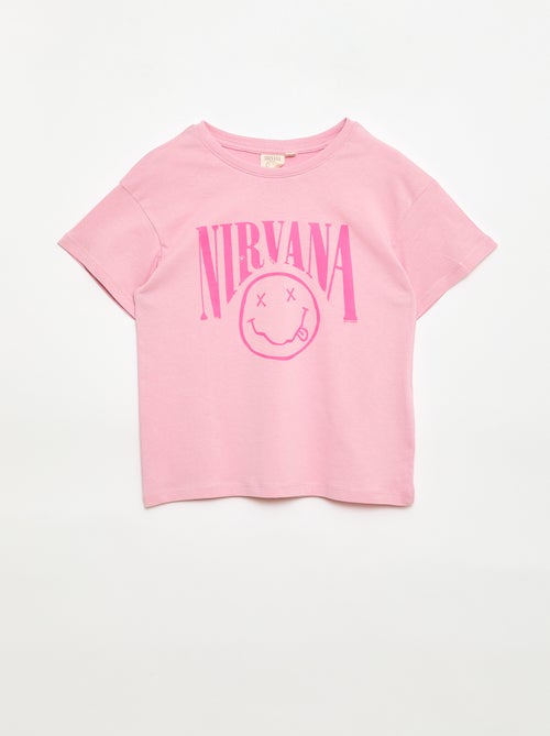 T-shirt 'Nirvana' de mangas curtas - Kiabi
