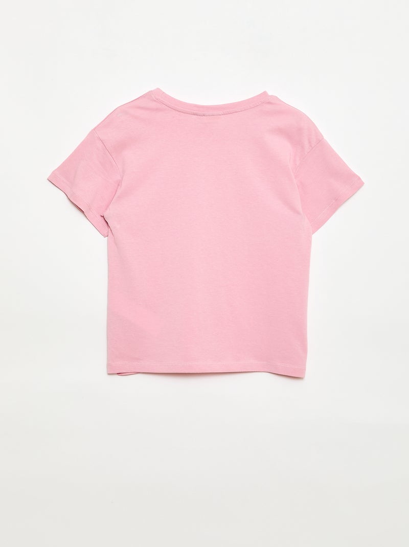 T-shirt 'Nirvana' de mangas curtas Rosa - Kiabi