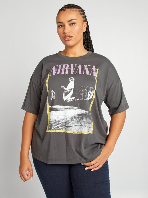 T-shirt 'Nirvana' em jersey - Kiabi