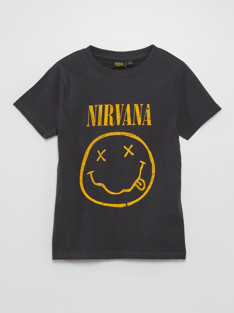 T-shirt 'Nirvana' Preto - Kiabi