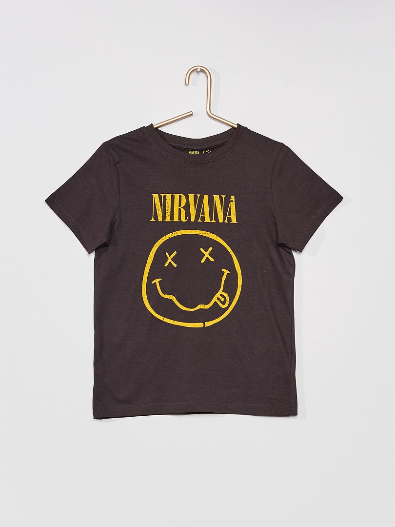 T-shirt 'Nirvana' Preto - Kiabi