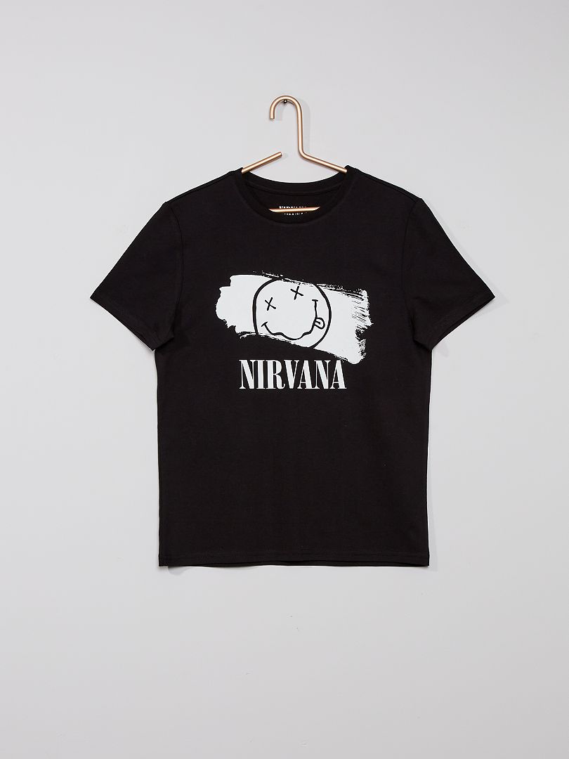 T-shirt 'Nirvana' Preto - Kiabi