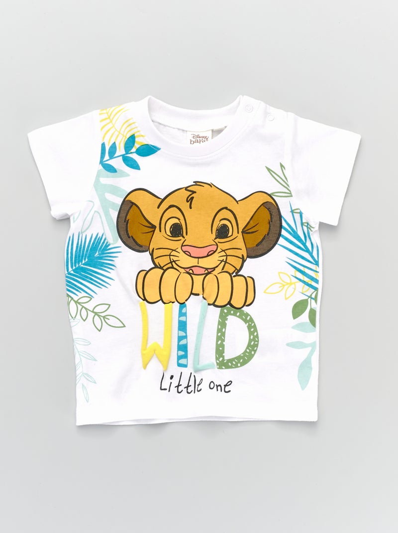 T-shirt 'O Rei Leão' Branco - Kiabi