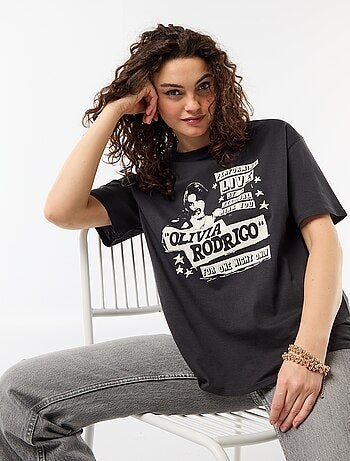 T-shirt "Olivia Rodrigo" de manga curta
