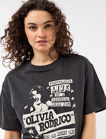 T-shirt "Olivia Rodrigo" de manga curta