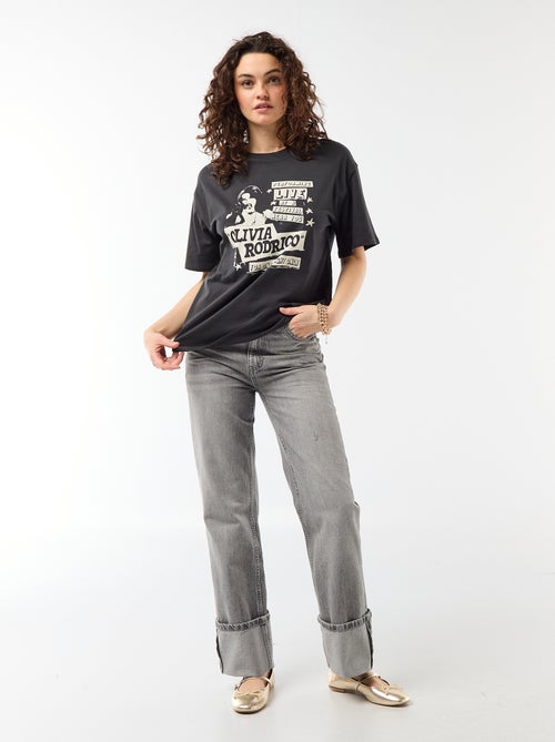 T-shirt "Olivia Rodrigo" de manga curta - Kiabi