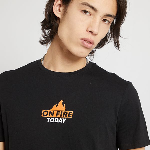 on fire shirt