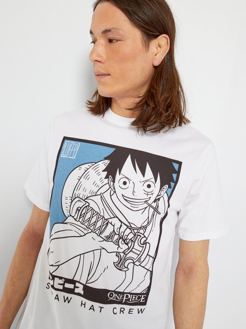 T-shirt 'One Piece' Branco - Kiabi