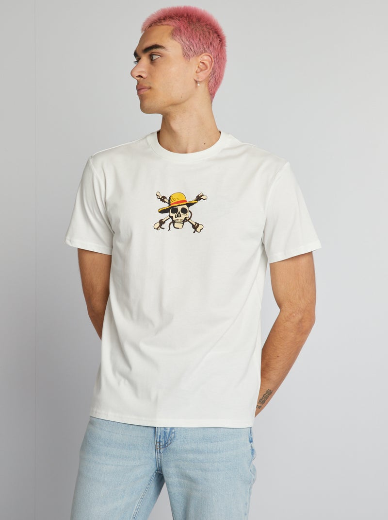T-shirt 'One Piece' BRANCO - Kiabi
